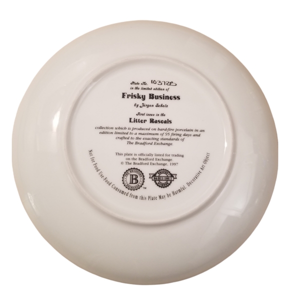 Vintage Porcelain Decorative Plate - Picture 2 of 4